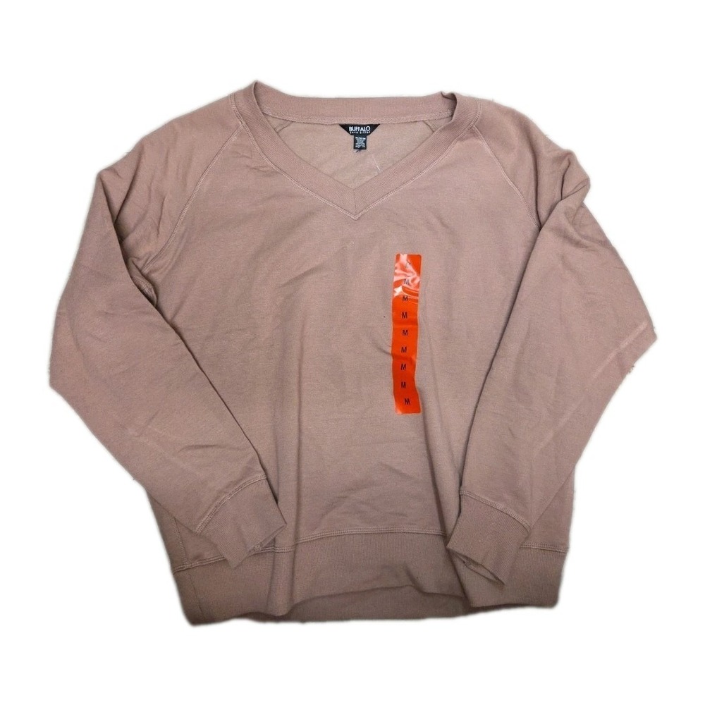 Buffalo Womens Vneck Sweater Pink Medium